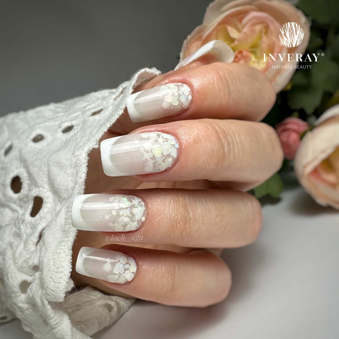 Milky french manicure 008