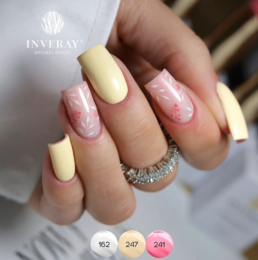 Lakier hybrydowy jasnożółty Inveray no. 247 · SUNNY SERENITY - obrazek 4