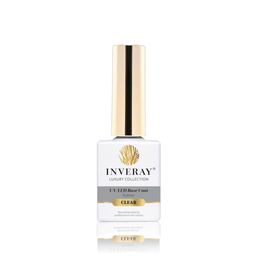 Buteleczka bazy hybrydowej RUBBER Clear o pojemności 10 ml - główny widok produktu