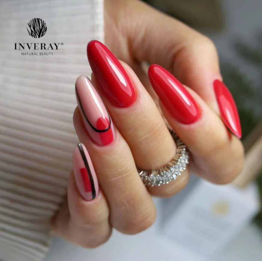 Czerwone paznokcie - piękny czerwony manicure na zimę