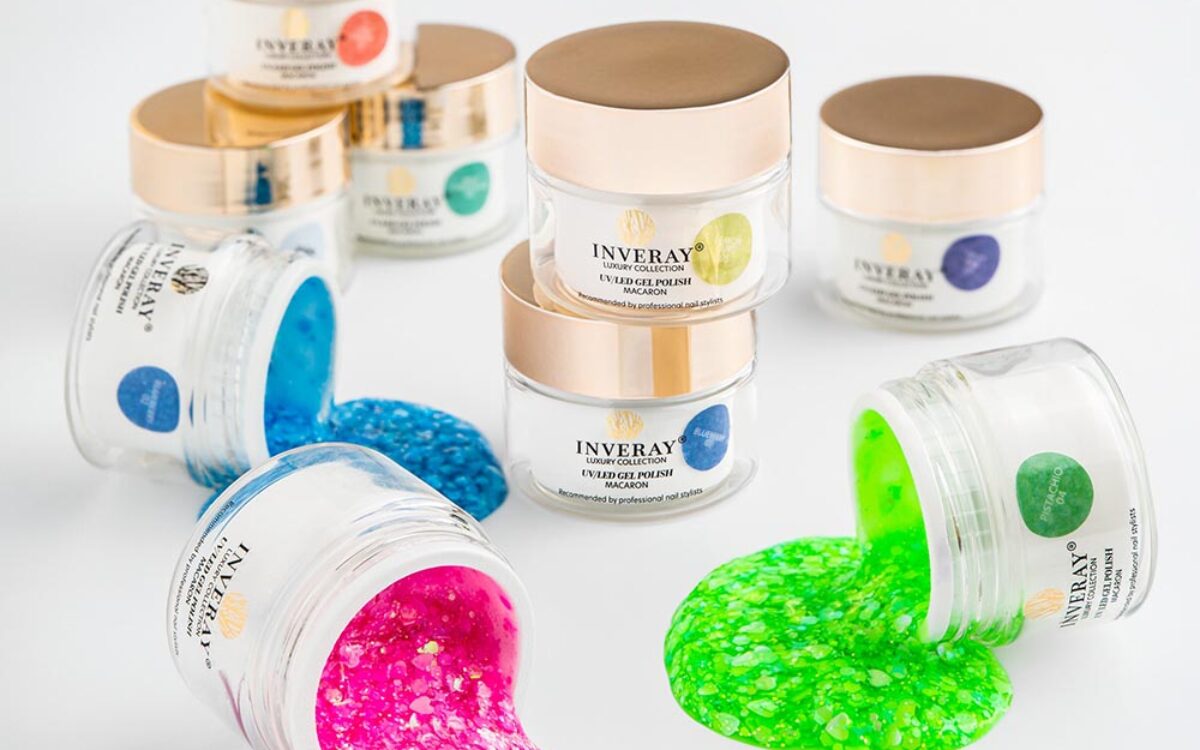 Żele kolorowe i brokatowe