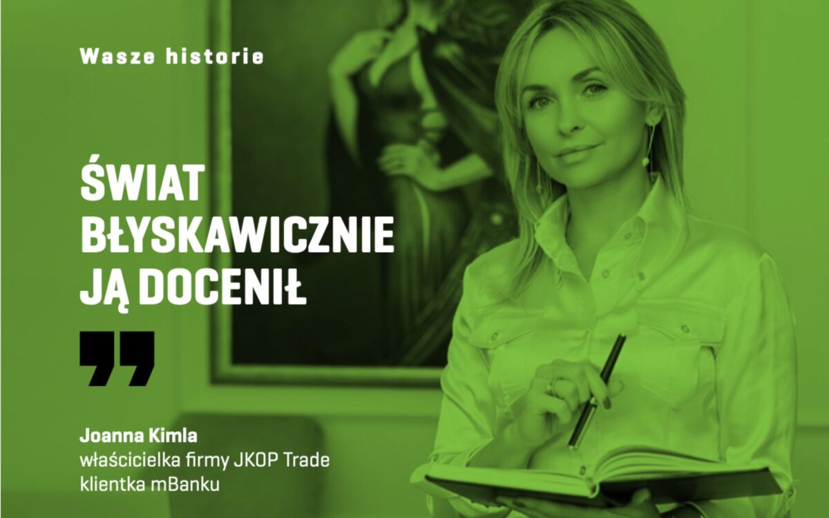 Joanna Kimla - wywiad dla mBank