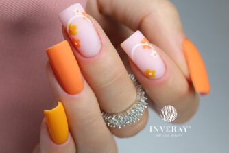 pomarańczowy i żółty manicure hybrydowy – wiosenne stylizacje paznokci