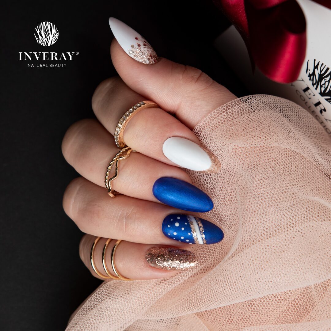 Lakier hybrydowy metaliczny niebieski Inveray No. 160 · BENEATH THE WATERS - obrazek 3