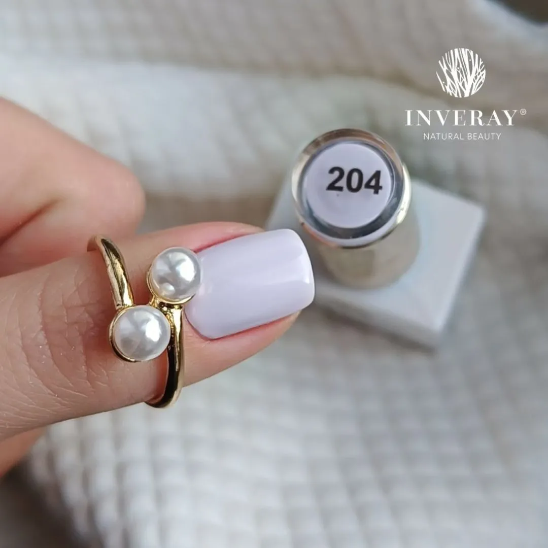 Lakier hybrydowy fiołkowy Inveray no. 204 · DREAMWEAVER - obrazek 3