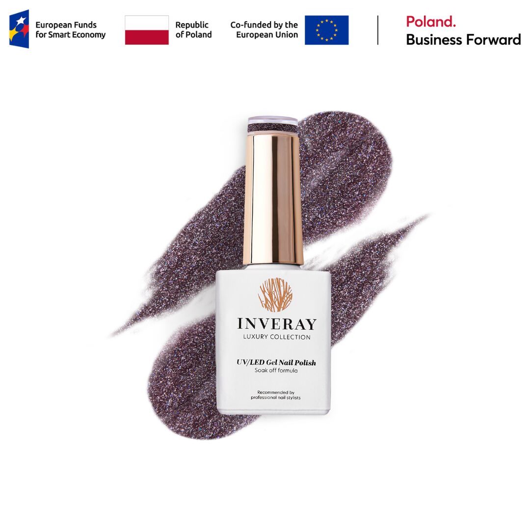 Lakier hybrydowy Inveray No. 266 – w odcieniu fioletowym flash – główny widok produktu