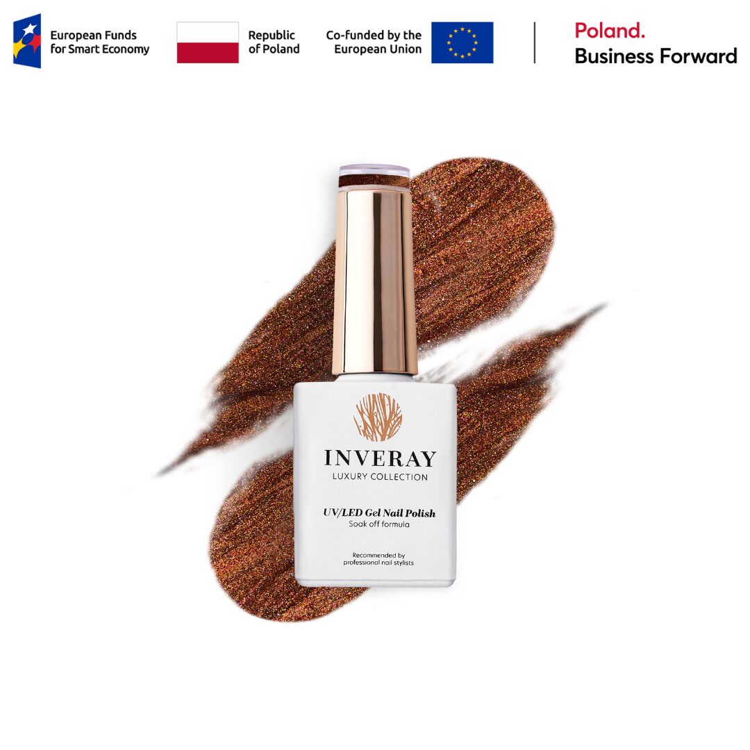 Lakier hybrydowy Inveray No. 270 – w odcieniu brązowym – główny widok produktu