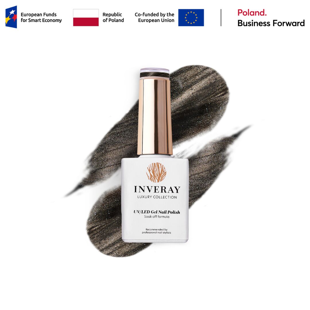 Lakier hybrydowy Inveray No. 277 – w odcieniu stalowym – główny widok produktu