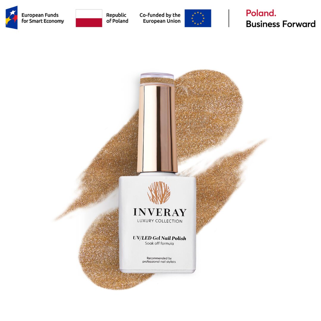 Lakier hybrydowy Cat Eye No 285 – w odcieniu jasnego złota – główny widok produktu