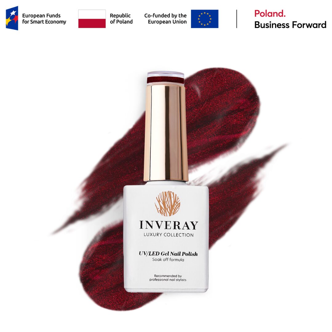 Lakier hybrydowy Cat Eye No 287 – w odcieniu wiśniowej czerwieni – główny widok produktu