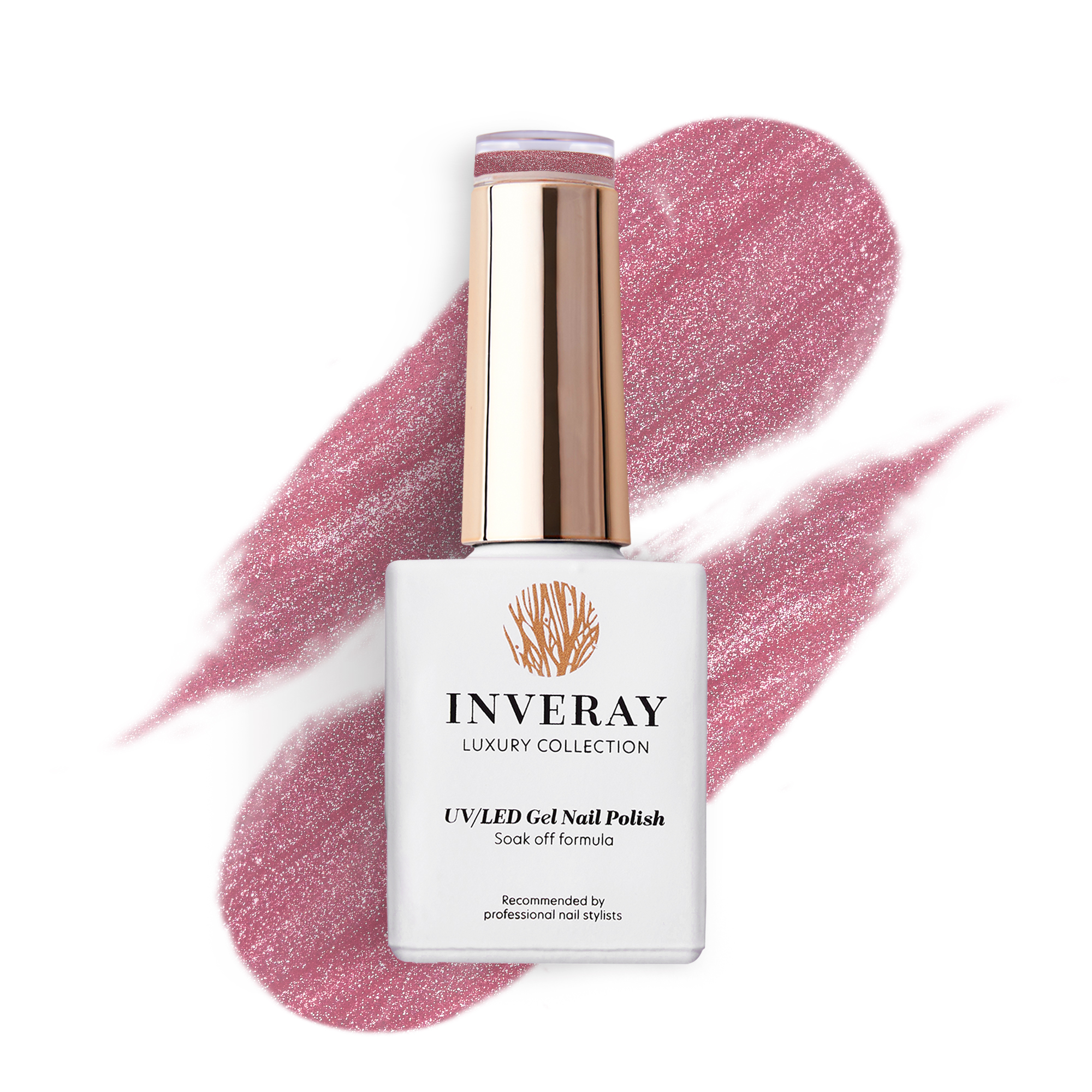 Lakier hybrydowy No 313 – koreański cat eye w odcieniu różowego złota – główny widok produktu