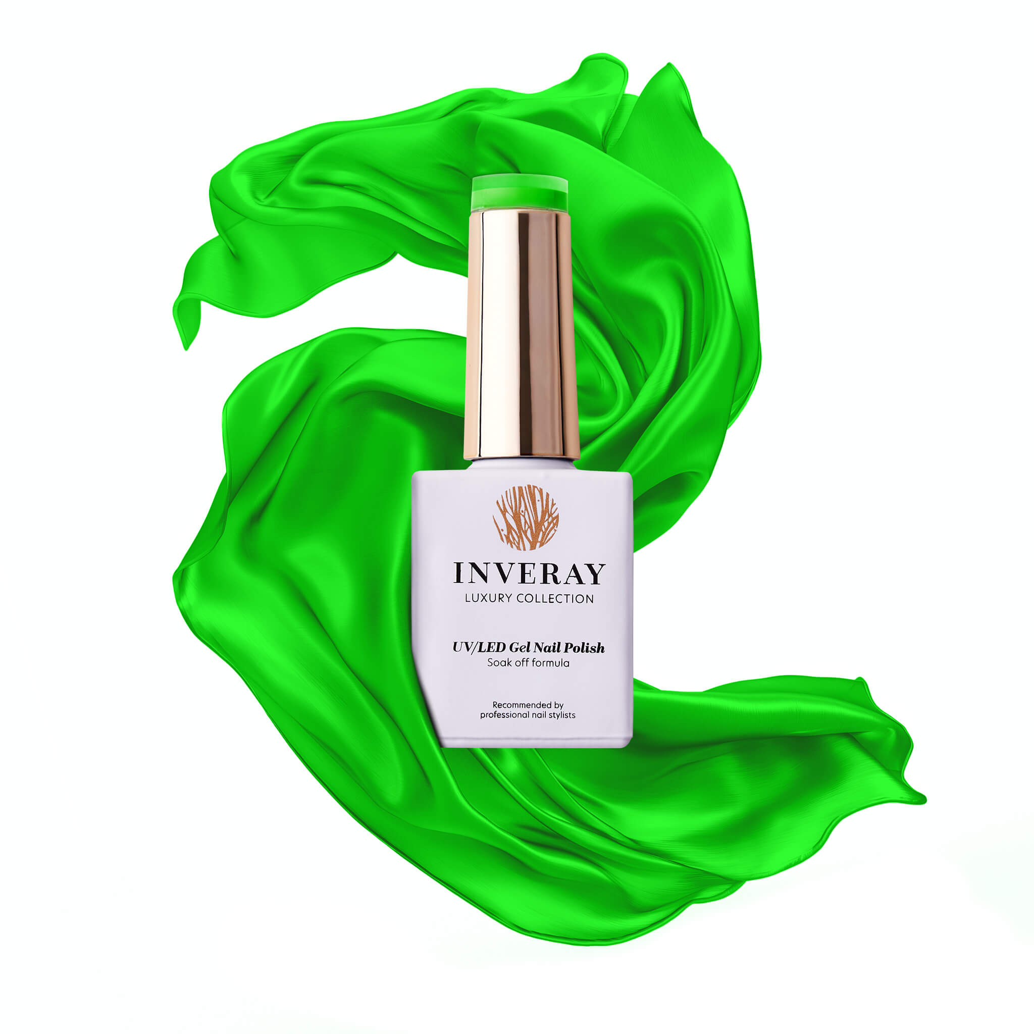 Lakier hybrydowy No. 008 - w odcieniu neonowego zielonego - główny widok produktu