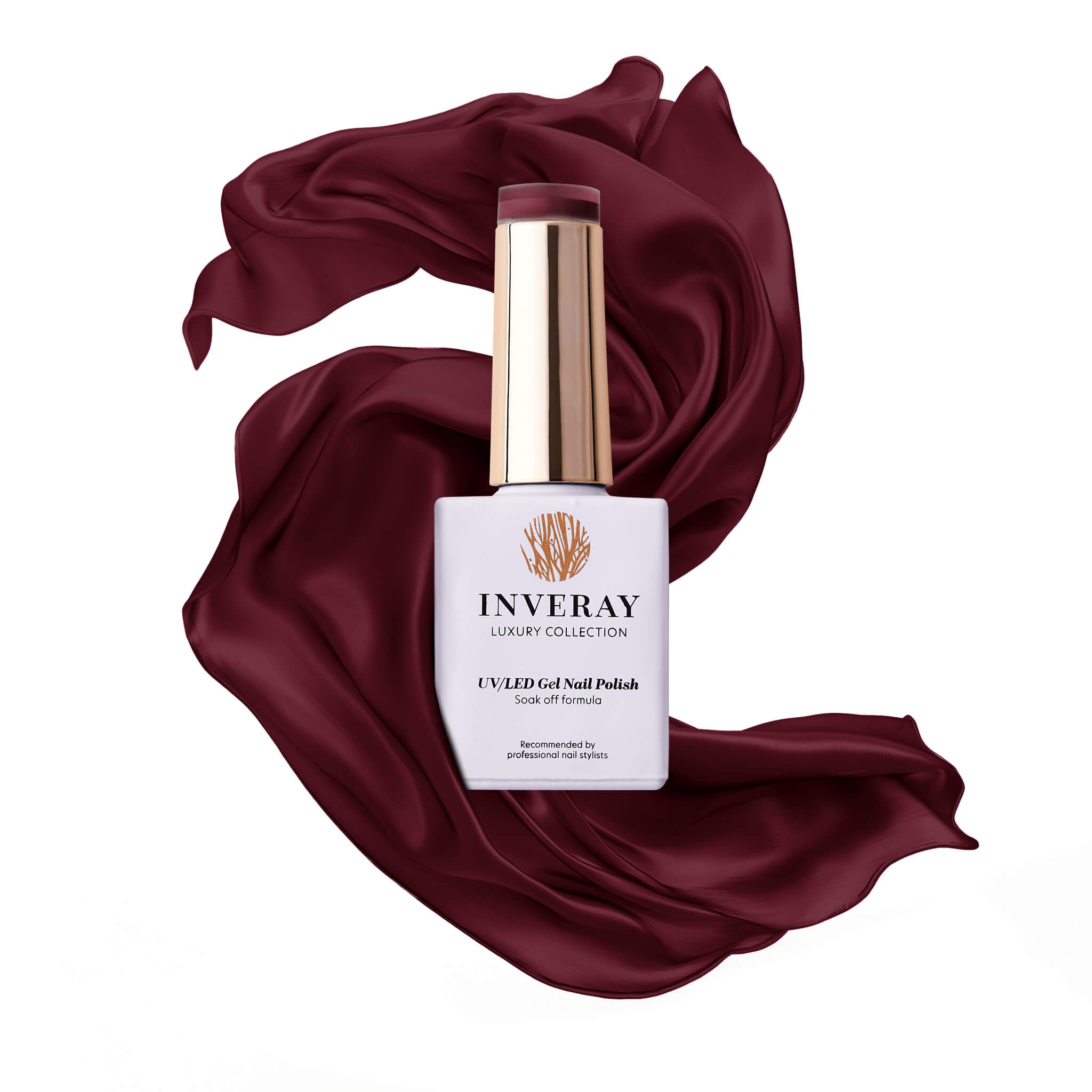 Lakier hybrydowy No. 102 - w odcieniu ciemny czerwony - główny widok produktu