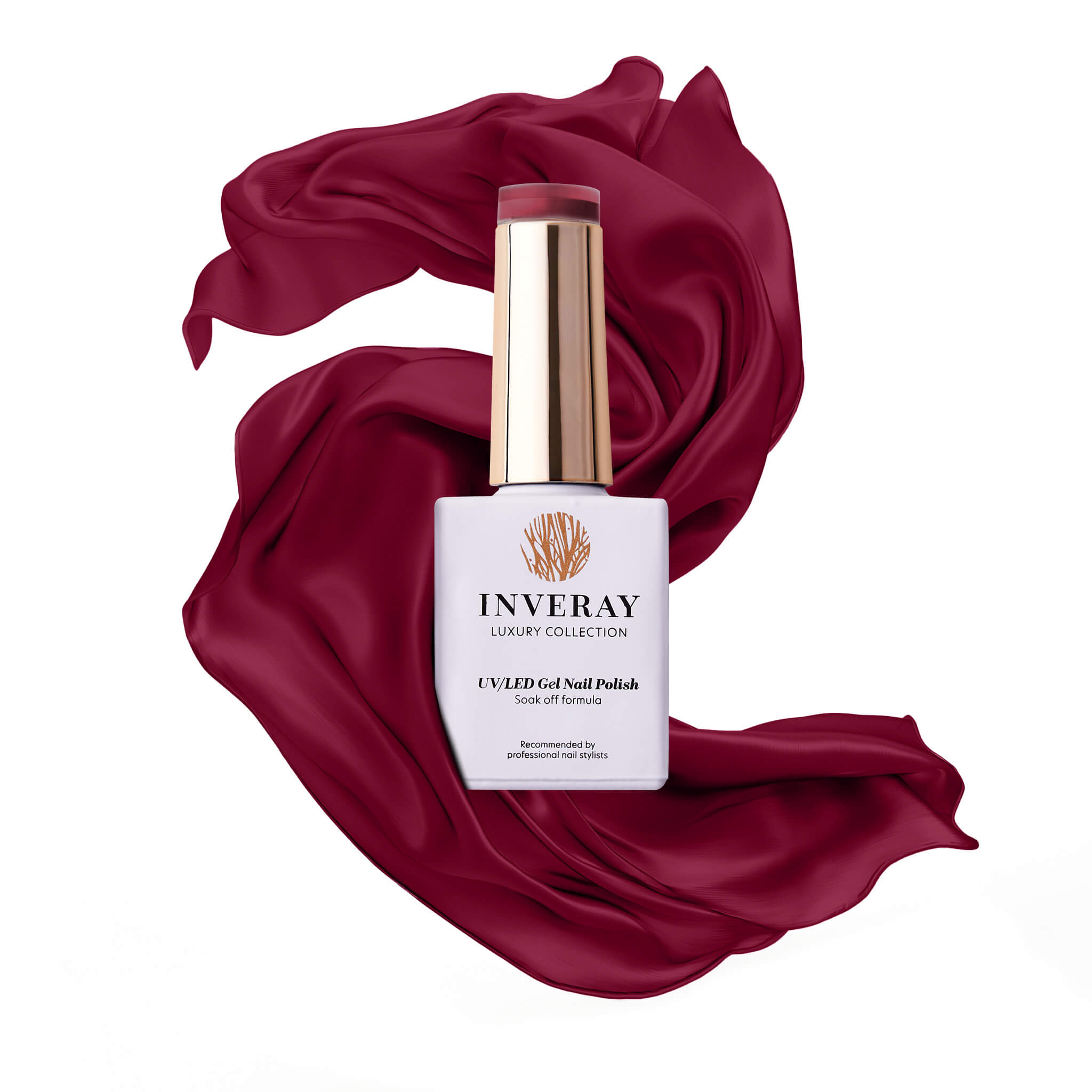 Lakier hybrydowy No. 190 - w odcieniu bordowym - główny widok produktu