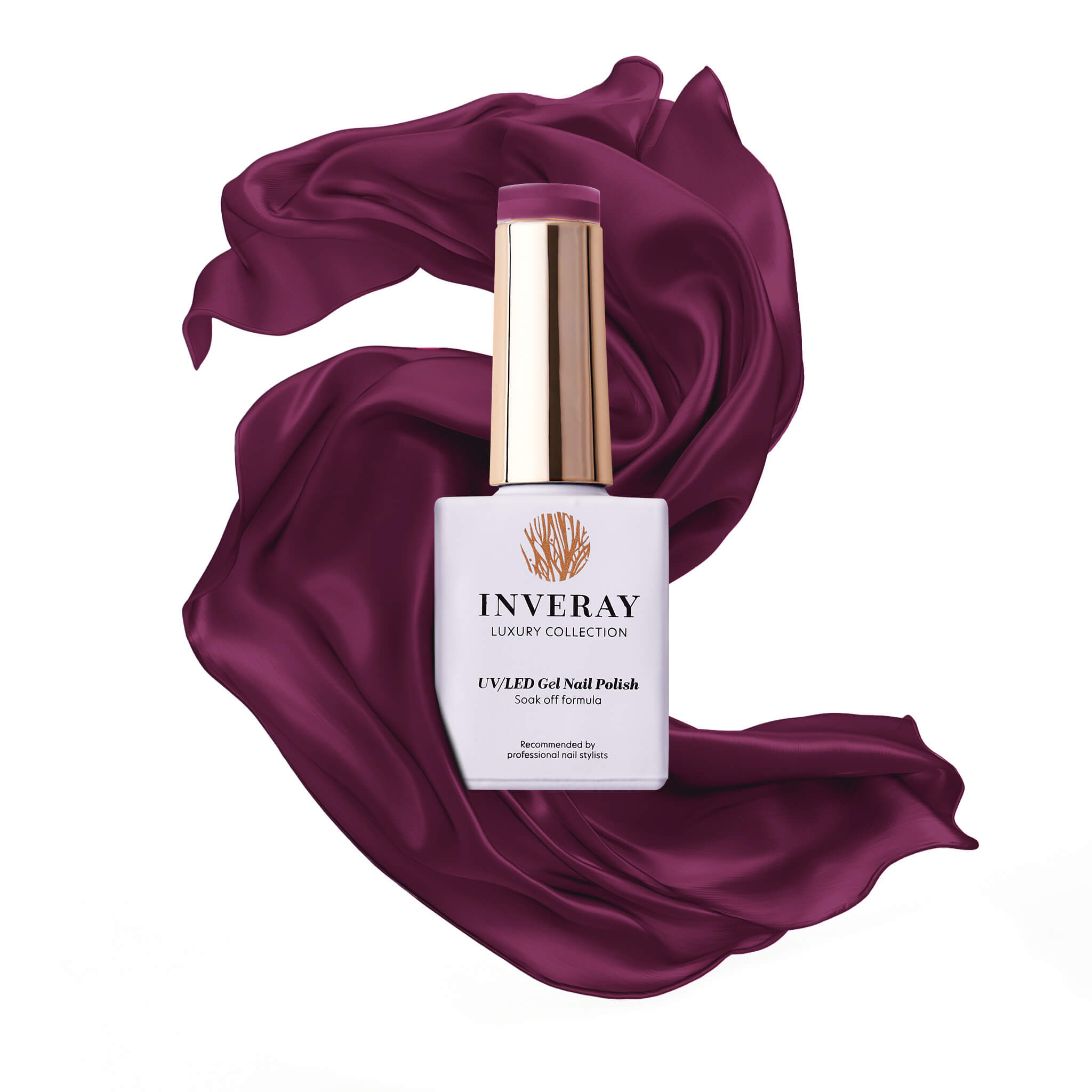 Lakier hybrydowy No. 196 - w odcieniu oberżynowym - główny widok produktu