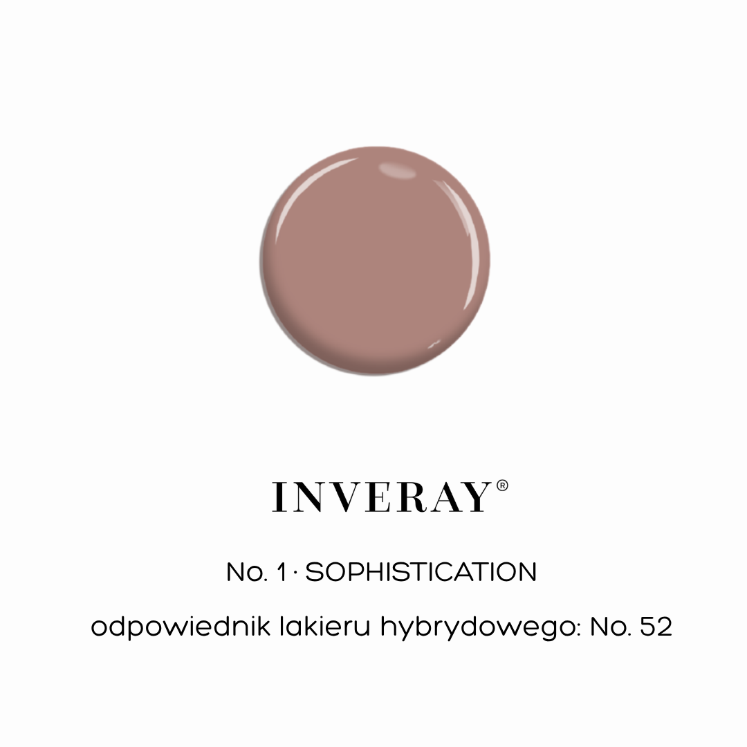 Lakier klasyczny Inveray · elegancki odcień nude no. 1 · SOPHISTICATION - obrazek 2