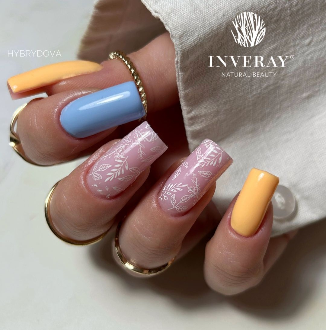 Lakier hybrydowy pomarańczowy neonowy Inveray no. 242 · SUNNY TRANQUILITY - obrazek 3