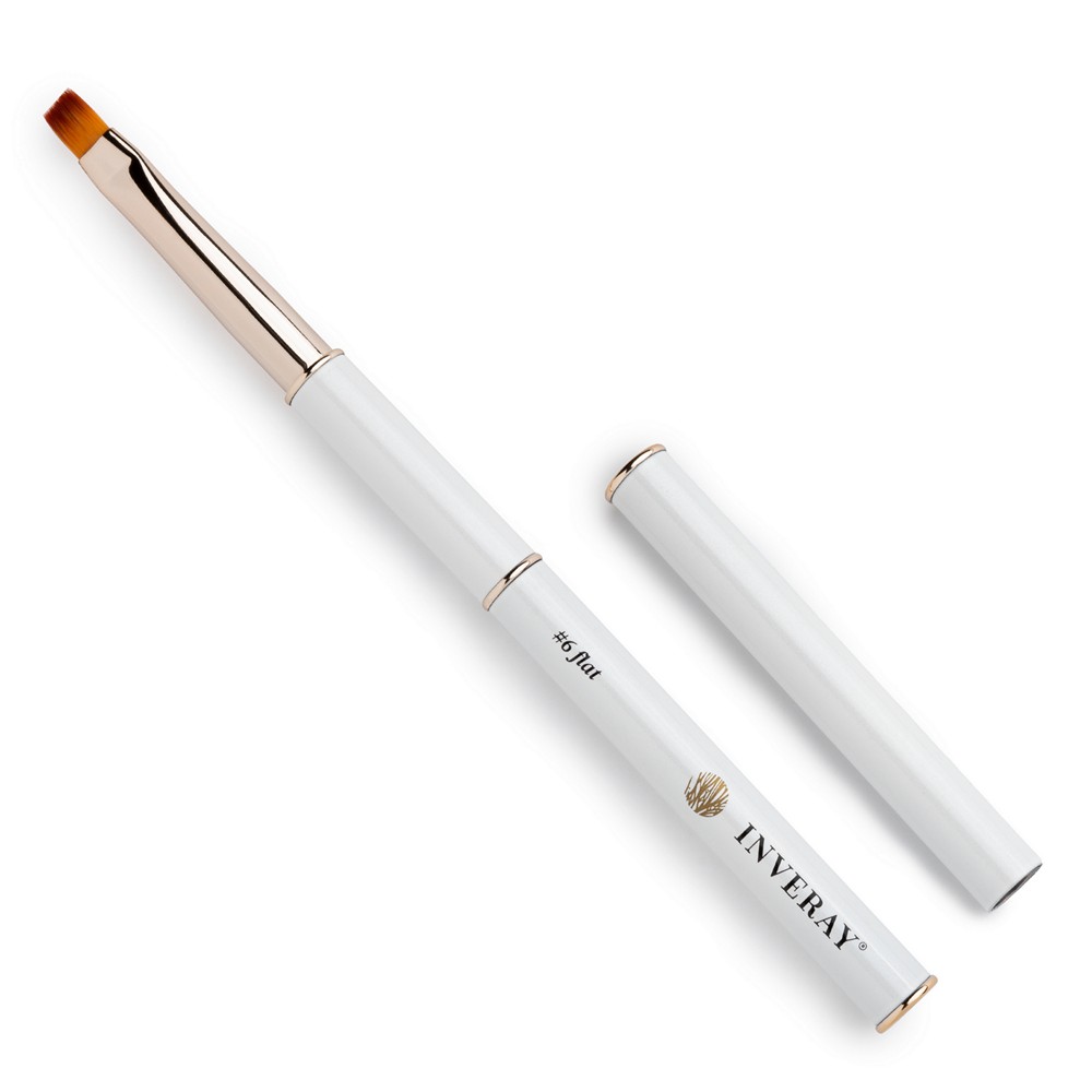 Pędzel do żelu #6 FLAT z płaskim włosiem - główny widok produktu