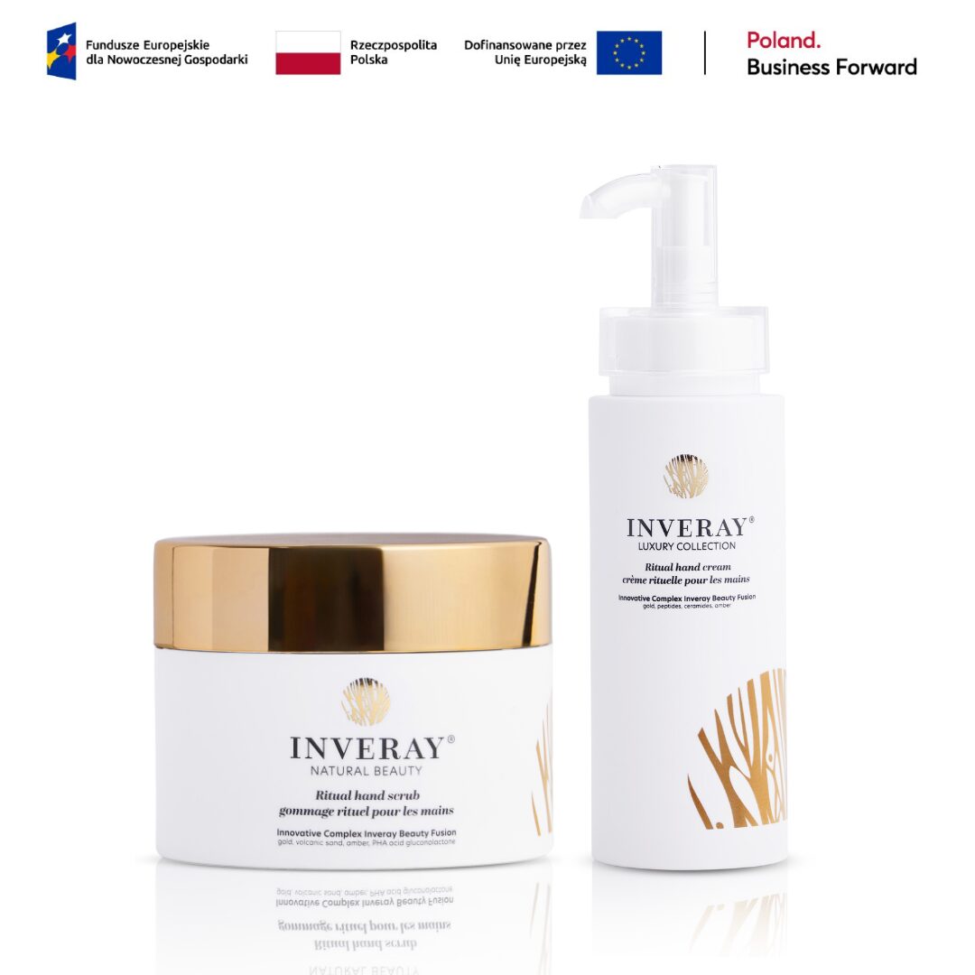 Zestaw pielęgnacyjny Inveray SPA Manicure - krem i peeling do rąk.
