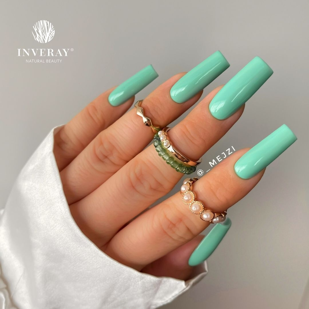 Lakier hybrydowy zielony morski Inveray No. 127 · THE OTHER SIDE GRASS - obrazek 3