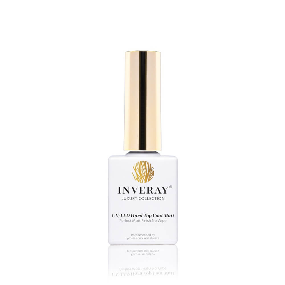 Buteleczka matowego topu hybrydowego Inveray Hard Top Coat Matt Finish - główny widok produktu